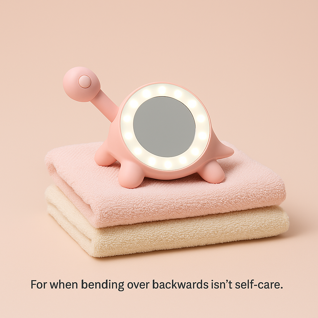 Pink Turtle Lighted Mirror