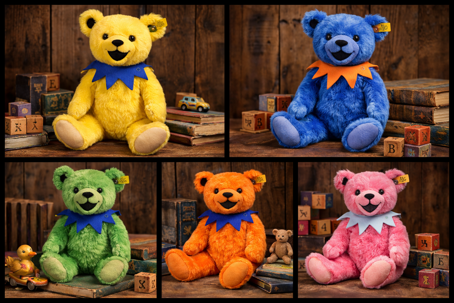 Grateful Dead Dancing Bear - Yellow