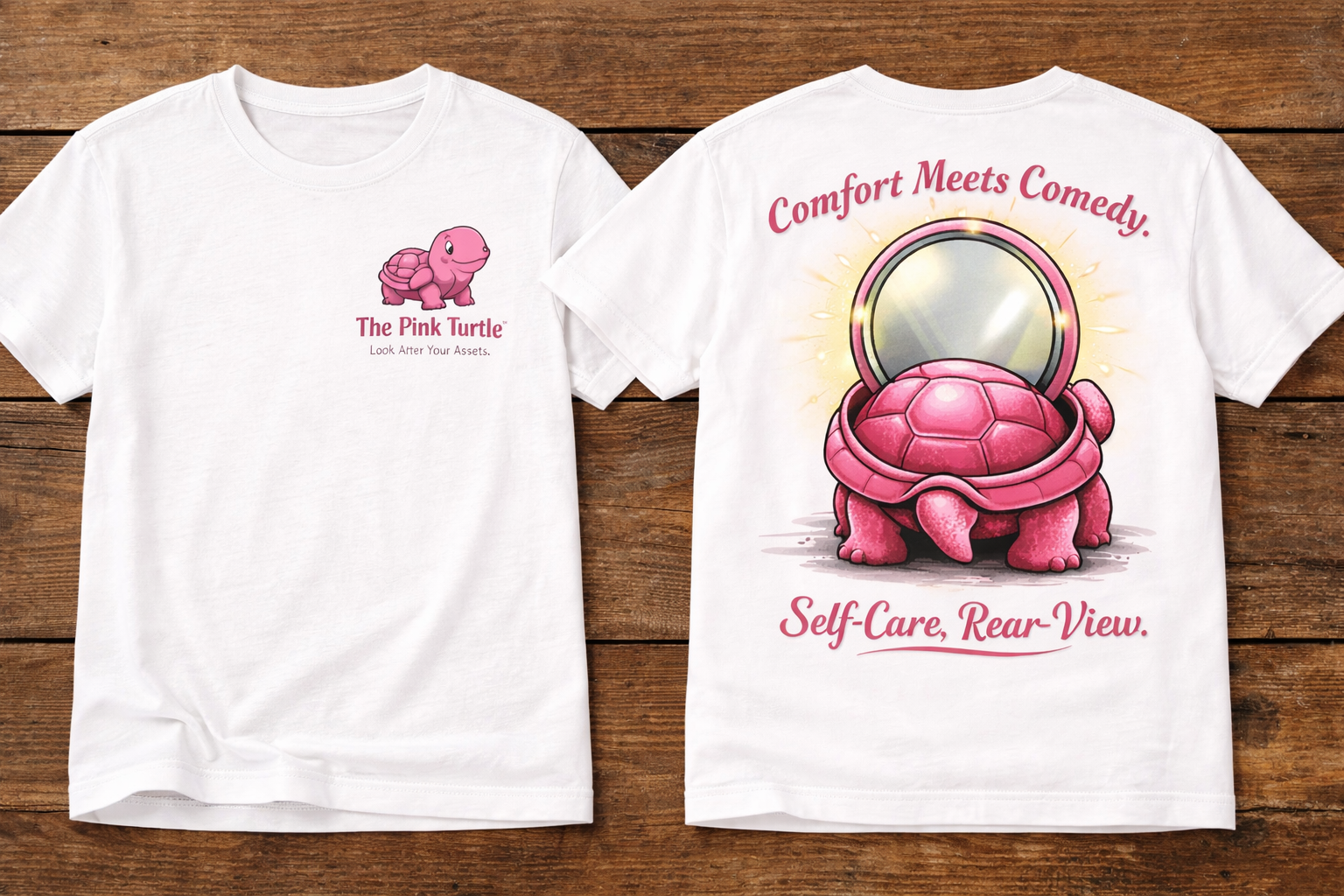 Pink Turtle Comfort Tee